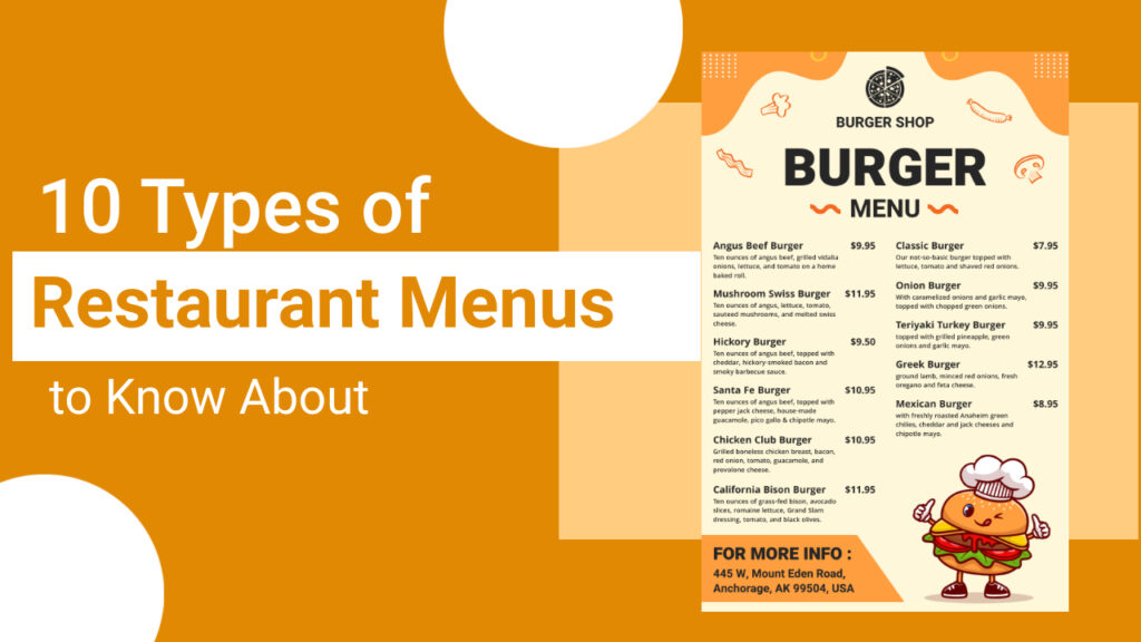 10 Types of Restaurant Menus to Know About - Networkblogworld.com